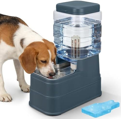 Auto Dog Water Dispenser with Stainless Steel Bowl Feeder for Pets