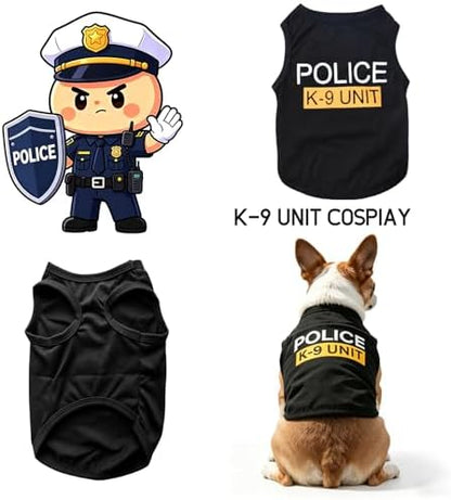 Dog Shirt 4 Pack Pet Clothes K9 Security Boss FBI Vest Costume for Cosplay - Image 5