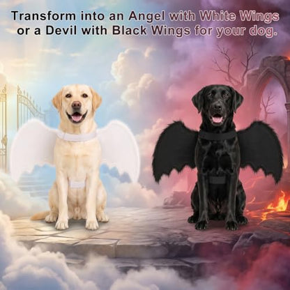 Gimilife Dog Wings Costume, Dog Halloween Costumes - Image 2