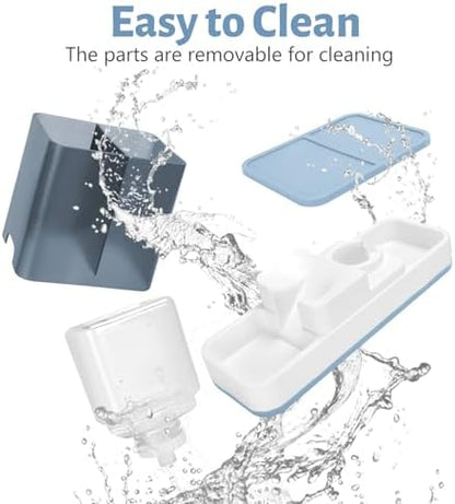 Yummy Sam Automatic Small Pet Feeder and Water Dispenser, Blue