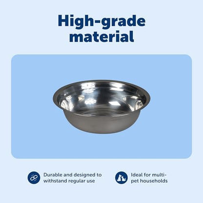 PetSafe Stainless Steel Dog and Cat Bowl, Grey, 5 Cup