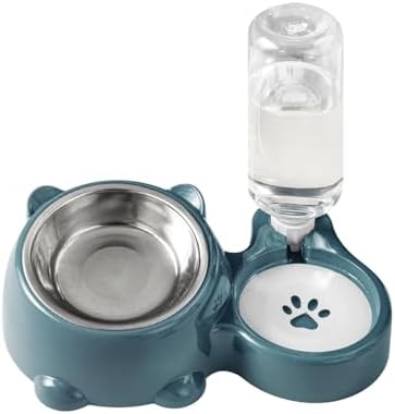 Two-in-One Upgraded Automatic Pets Feeder and Water Dispenser Combo Set, Washable Pet Cat Dog Feeder and Water Dispenser for Small and Medium Pets Cats Dogs #