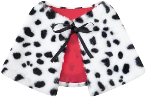 Dog Halloween Deville Costume Dalmatian Cosplay Witch Cloak + Wigs (X-Large) - Image 2
