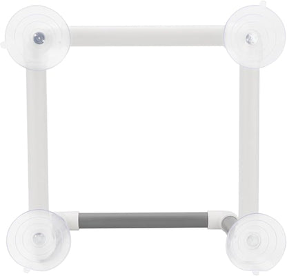 Hypeety Bird Portable Suction Cup Parrot Shower Perch Window Standing Platform Shower Bath Toy for Bird Parrot Macaw Cockatoo African Greys Budgies Parakeet Cockatiel