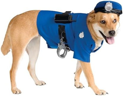 Rubies Police Officer Pet Costume for Dogs or Cats, XL by Rubies