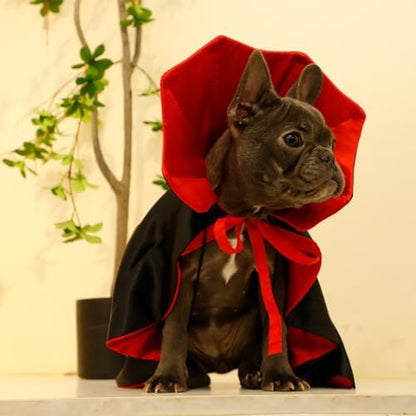 Dog Cat Vampire Cloak Costume for Small Medium Large Dogs Cats, Halloween Dog Costumes Cat Vampire Cloak - Image 6