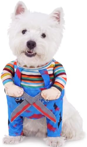 Allroaring Scissor Hand Themed Dog Cosplay Outfit, Puppy Halloween Costumes by Allroaring