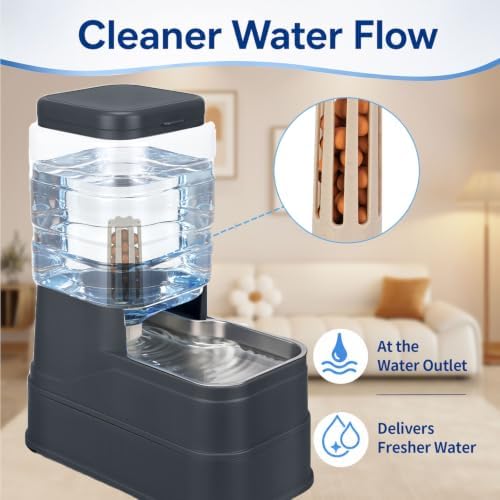 3Pack Pet Automatic Dog Water Dispenser Replacement Filters for 1.6L/2.2L/6L/8L Gravity Pet Water Dispenser, Dog Water Filter Replacement