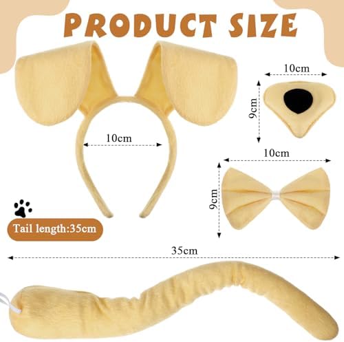 Syhood Puppy Dog Costume Set for Halloween Carnival - Image 3