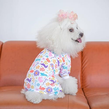 CuteBone Small Dogs Outfit Soft Puppy Onesies Pjs Dog Pajamas Pet Coat Cat Apparel Comfy Doggie Jumpsuit Bodysuit for All Seasons - Image 5