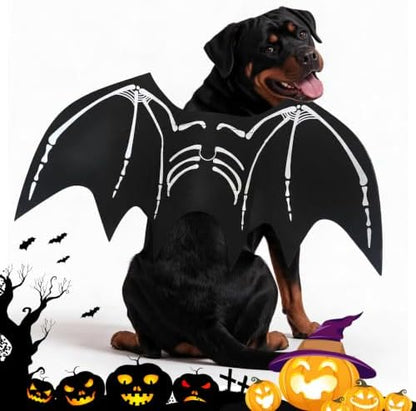 Dog Halloween Bat Wings Costume XL，Pet Halloween Cosplay Apparel XLarge - Image 2