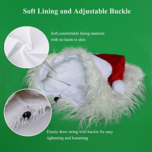 Onmygogo Funny Pet Reindeer Moose Costumes for Dog, Cute Furry Pet Wig for Halloween Christmas, Pet Clothing Accessories - Image 5