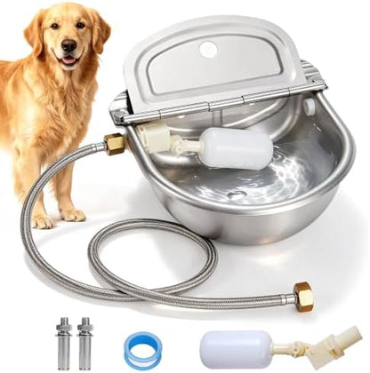 Automatic Dog Water Bowl Dispenser 304 Stainless Steel Dog Waterer