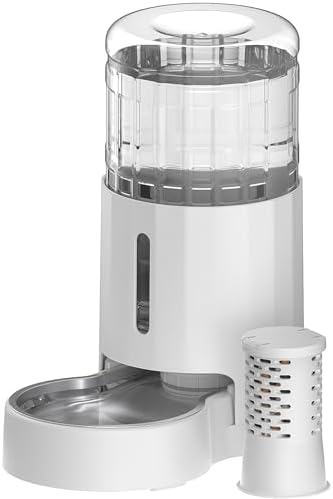 CZPET Automatic 5L Filter Dog and Cat Water Dispenser (White)