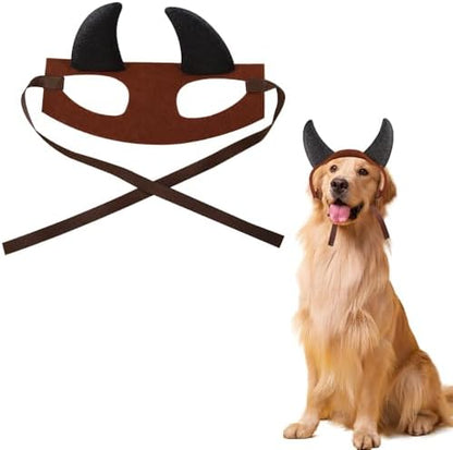 Devil Horns Headband for Cats & Dogs - Halloween & Christmas Pet Accessories by Unknown