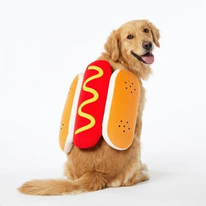 Hot Dog Costume for Dogs, Funny Hot Dog Dog Costume with Adjustable Fit, Cute Pet Halloween Costume for X-Large Dogs, Dog Costume for Halloween Party Cosplay - Image 2