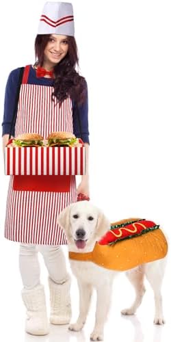 5 Pcs Adult Waiter with Hot Dog Costume - Image 6