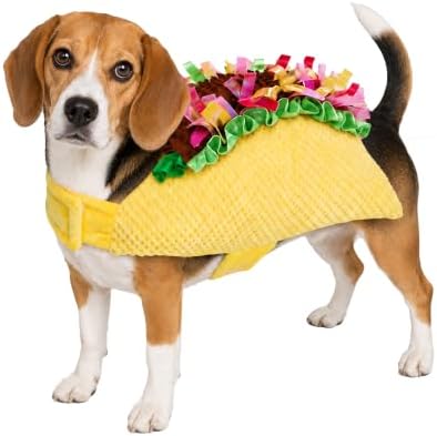 Taco Dog Costume for Small Medium Large Dogs, Funny Food Dog Costume, Mexican Dog Costume and Hotdog Pet Outfit for Halloween Cosplay, Parties and Photos, X-Large by Kodervo