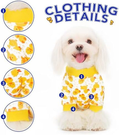 Paiaite Dog Pajamas Onesie: Comfortable Four-Legged Apparel for Small, Medium, & Large Dogs, Polyester Material for Comfort, Wrinkle Resistance, Moisture Wicking, Stretchiness Cartoon Duck 3XL - Image 7