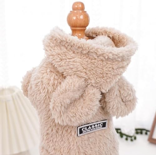 Selena Cat Bunny Ears Costume Cute Dog Kitten Hoodies Sweater Rabbit Ears Puppy Pet Apparel (XX-Large,Beige) - Image 5