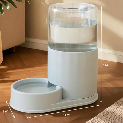 Automatic Pet Water Dispenser with 3.8 Liter Capacity, Gray
