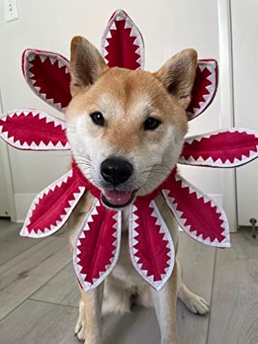 ComfyCamper Red Flower Dog Costume - X Large Medium Small French Lab Retriever Shepherd Pet Cosplay Halloween Costumes (Large) - Image 4