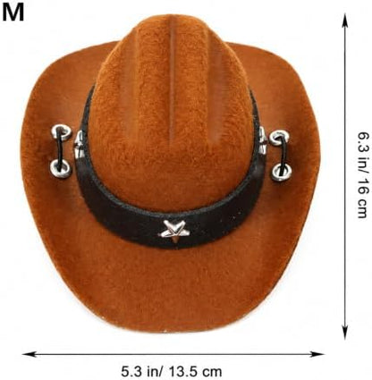 Halloween Cowboy Hat with Bandana Scarf Dog Costumes-M - Image 2