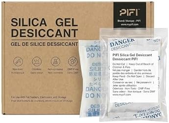 PiFi Pet Food Desiccant Bag for Automatic Cat Dog Feeder, 6-Pack