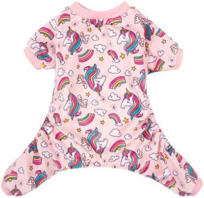 CuteBone Small Dogs Outfit Soft Puppy Onesies Pjs Dog Pajamas Pet Coat Cat Apparel Comfy Doggie Jumpsuit Bodysuit for All Seasons by CuteBone