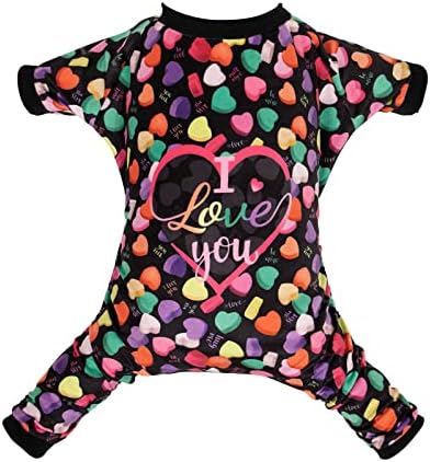 CuteBone Small Dogs Outfit Soft Puppy Onesies Pjs Dog Pajamas Pet Coat Cat Apparel Comfy Doggie Jumpsuit Bodysuit for All Seasons by CuteBone
