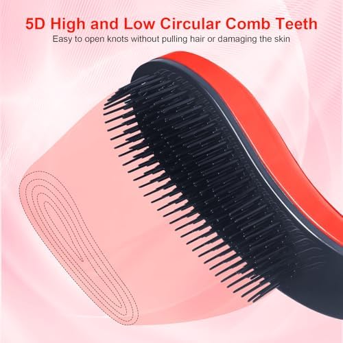 Small Dog Brush, Skin-friendly Soft Bristles (Orange) - Image 4
