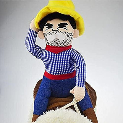 Idepet Halloween Cowboy Dog Costume Cosplay Apparel Riders Clothing - Image 4