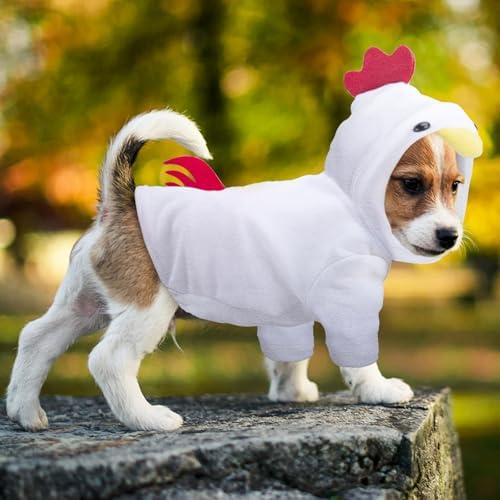 Pet Apparel Dog Chicken Costume for Small Dogs Dog Halloween Costumes Dachshund Stitch French Bulldog Costume Matching Clothes for Pet and Owner - Image 6