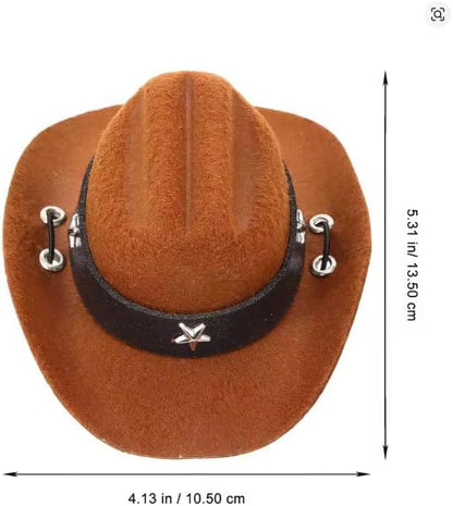 Halloween Cowboy Hat with Bandana Scarf Dog Costumes-S - Image 2