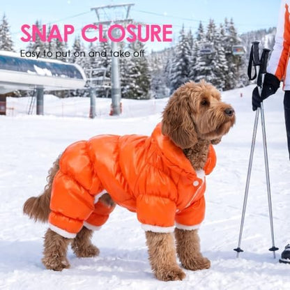 AOFITEE Dog Winter Coat Waterproof Dog Jacket Warm Fullbody Dogs Snowsuit - Image 6