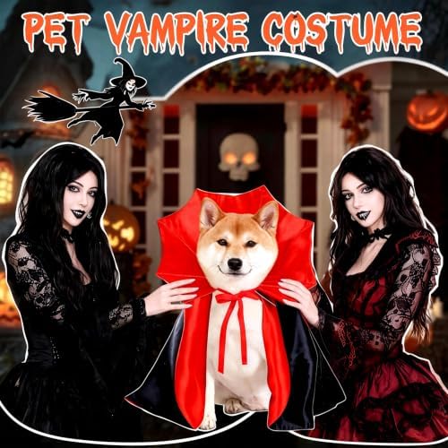 1 L Size Dog Halloween Costume - Vampire Cape for Large Dogs - Image 7