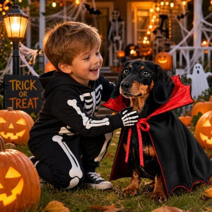 Dog Halloween Costumes for Small Medium Dogs Cats Upgraded, Funny Small Dog Devil Costumes for Trick-or-Treating, Cosplay, Parties, Photo Shoots Adjustable 10-20 Inches(Red) - Image 6