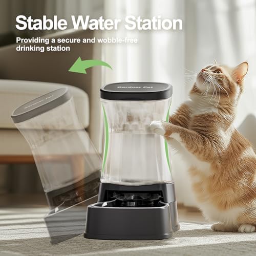 Automatic Dog Water Dispenser, Stainless Steel Bowls Feeder, 100% BPA-Free