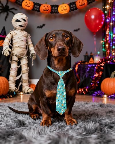 PET SHOW 10 Pack Halloween Dog Ties Neckties for Medium Dogs - Image 6
