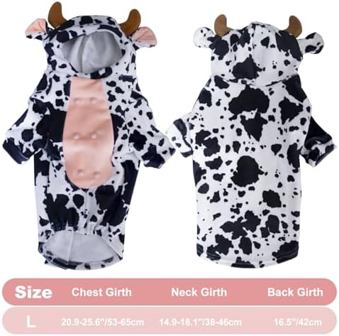 Stitch Dog Costume Dog Clothes for Medium Size pet Cow Costume Pet Halloween Animal Cosplay French Bulldog Funny Halloween Costumes - Image 4