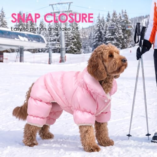 AOFITEE Dog Coat Waterproof Dog Jacket Fullbody Dogs Winter Coat Snowsuit - Image 6