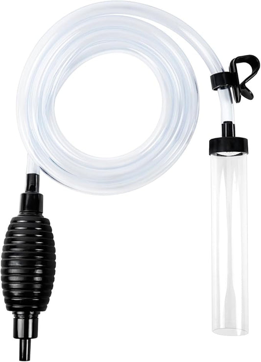 Aquarium Gravel Vacuum Cleaner, Fish Tank Water Changer, Hand Pump Siphon (5ft)