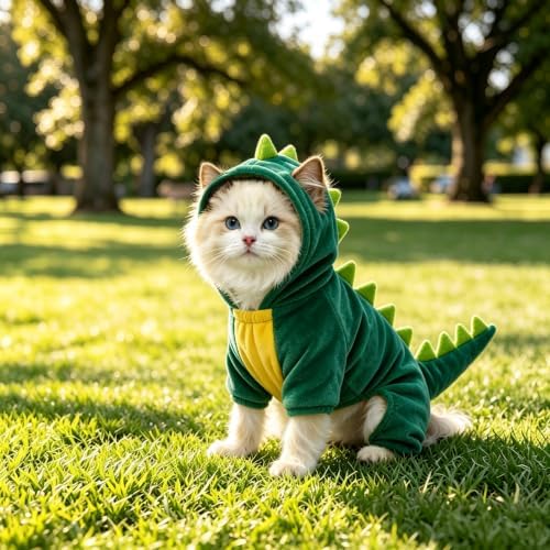 Dog Cat Halloween Costumes Dog Dinosaur Costume Hoodie Pajamas for Cats Dogs - Image 2