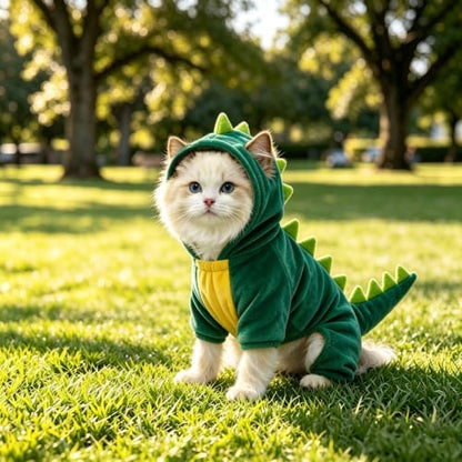 Dog Cat Halloween Costumes Dog Dinosaur Costume Hoodie Pajamas for Cats Dogs - Image 2