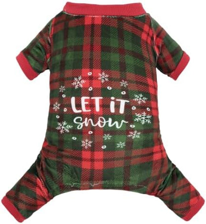 CuteBone Small Dogs Outfit Soft Puppy Onesies Pjs Christmas Dog Pajamas Pet Coat Cat Apparel Comfy Doggie Jumpsuit Bodysuit for All Seasons P357S by CuteBone