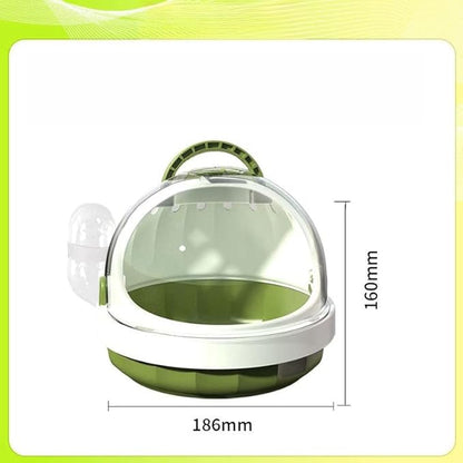 Guinea Pig Carrier Cage with Water Bottle, Portable Hamster Travel Carrier Carry Case for Small Pets, Gerbils, Mice, Dwarf Hamster (Green)