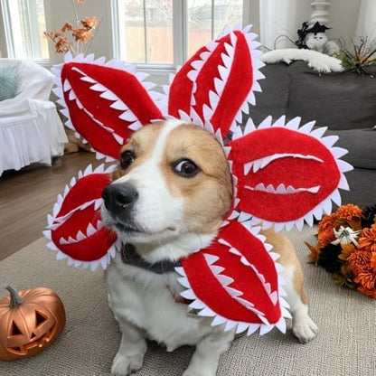 Dog Halloween Costume Hat with Flower Design Pet Headwear - Image 5
