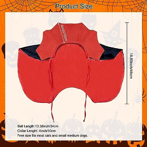 Halloween Costume for Dog, Dog Vampire Costume with Stand-Up Collar - Image 2