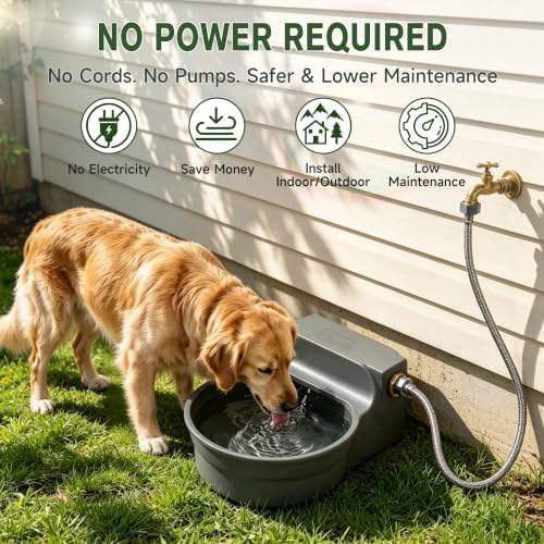 Automatic Dog Water Dispenser, Auto Fill Dog Water Bowl Dispenser