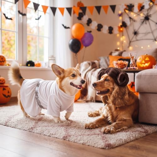 Dansydaisy 2 Pcs Halloween Pet Costume, Princess Outfit, Medium - Image 6